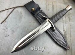 17 HANDMADE STEEL HUNTING SURVIVAL CAMPING VIKING DAGGER? Micarta Handle