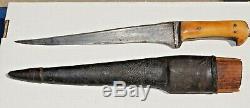 1750 1840s Era Pesh Kabz / Choora Military Fighting Knife Dagger With Scabbard