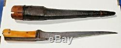 1750 1840s Era Pesh Kabz / Choora Military Fighting Knife Dagger With Scabbard