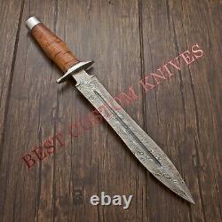 18 Arknsas Dagger Rare Custom Made Damascus Steel Combat, Tactical Hunting