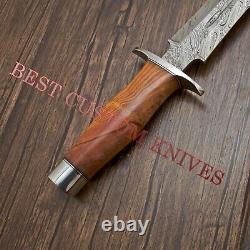 18 Arknsas Dagger Rare Custom Made Damascus Steel Combat, Tactical Hunting