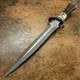 18 Dagger, Superb Custom Made Han Forged Damascus Steel, Stag Horn & Wood