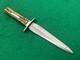 1844-1884 Horrabin Sheffield England Stag Fighter Dagger Knife With Sheath