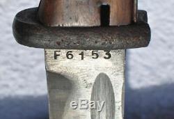 1944 Germany WWII Mauser K98 Rifle Bayonet Dagger Combat Knife Matching Numbers