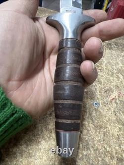 1980s Valor Miami USA 373 Seki Japan Long Commando Fixed Dagger Knife