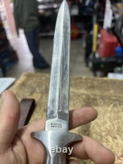1980s Valor Miami USA 373 Seki Japan Long Commando Fixed Dagger Knife