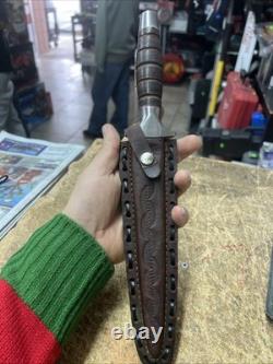 1980s Valor Miami USA 373 Seki Japan Long Commando Fixed Dagger Knife