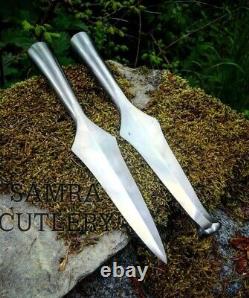 2 Pcs Set 11 Custom Hand Craft D2 Steel Hunting knives