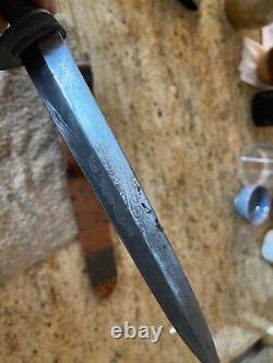 2 WW2 Named 1st Marine Raider Stiletto EVERITT Camillus USMC Knife Dagger Group