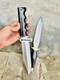 2-pcs Custom Handmade Carbon Steel Hunting Dagger&bowie Knife With Leather Sheat