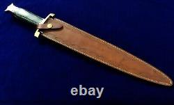 20.2 SEO Handmade 1095 Carbon Steel Combat Hunting Dagger Blade Bowie Knife