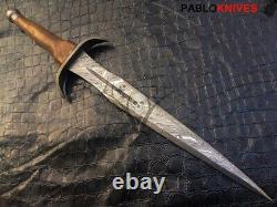20 Custom Handmade Damascus Steel Historical Dagger Vintage Hunting Knife