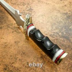 20 Stunning Battle Dagger, Custom Made Hand Forged D2 Tool Steel, Combat Knife