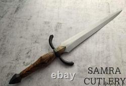 20 inch SWORD CUSTOM HANDMADE D2 STEEL HUNTING SWORD KNIFE+SHEATH