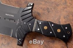 21.4ozair Custom D2 Steel Black Coated Full Tang Beast Dagger Blade Knife 7037