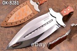 21.4ozair Custom D2 Steel Mirror Polish Fulltang Beast Dagger Blade Knife 8281