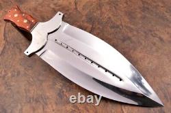 21.4ozair Custom D2 Steel Mirror Polish Fulltang Beast Dagger Blade Knife 8281