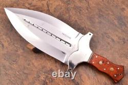 21.4ozair Custom D2 Steel Mirror Polish Fulltang Beast Dagger Blade Knife 8281