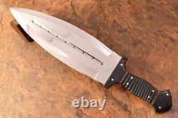 21.5kma Mirror Polish 52100 Bearing Steel Full Tang Smatche Combat Knife 9596