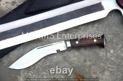 21'' Custom Handmade D2 Steel Hunting Dagger Double Edge Bowie Knife W\sheath