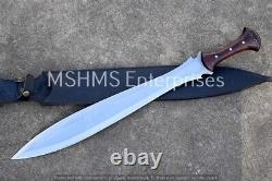 21'' Custom Handmade D2 Steel Hunting Dagger Double Edge Bowie Knife W\sheath 1