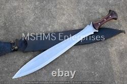 21'' Custom Handmade D2 Steel Hunting Dagger Double Edge Bowie Knife W\sheath 1