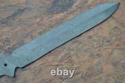 21 Handmade Damascus Steel Hunting Survival Tactical Blank Blade Dagger Knife