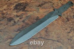 21 Handmade Damascus Steel Hunting Survival Tactical Blank Blade Dagger Knife