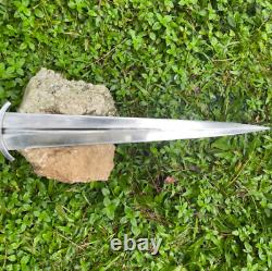 21 Inch Hand forged Carbon Steel Viking Dagger/Retro Game Sword Rose Wood Handle