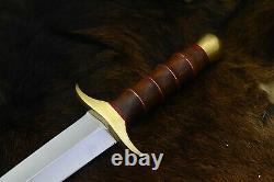 21 Unique Design Custom Handmade D2 Steel Dagger Knife Rosewood Handle (DKONLY)