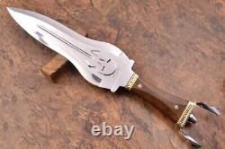 22 Ozair Custom Made D2 Steel Mirror Polish Roman Sword Dagger Blade Knife 8280