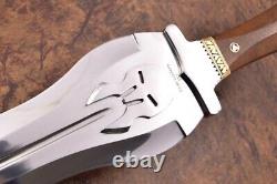 22 Ozair Custom Made D2 Steel Mirror Polish Roman Sword Dagger Blade Knife 8280