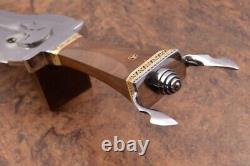 22 Ozair Custom Made D2 Steel Mirror Polish Roman Sword Dagger Blade Knife 8280