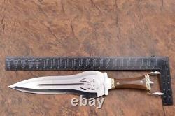 22 Ozair Custom Made D2 Steel Mirror Polish Roman Sword Dagger Blade Knife 8280