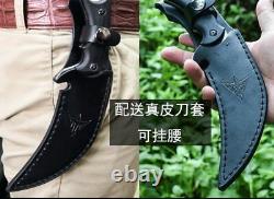 22cm Hunting Dagger Karambit Knives Tactical Combat Stiletto Saber Claw Knife