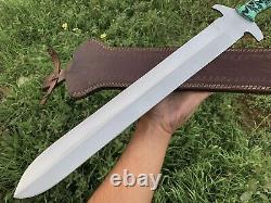23'' Custom Handmade D2 Tool Steel Hunting Full Tang Dagger Sword 145