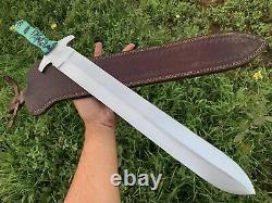 23'' Custom Handmade D2 Tool Steel Hunting Full Tang Dagger Sword 145