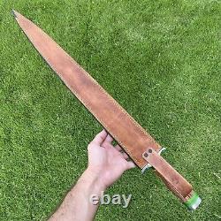 24 1/2 Nyc Handmade D2 Tool Steel Hunting Camp Jungle Dagger Sword Knife 309