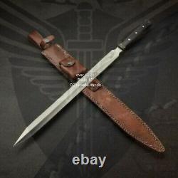 24 CUSTOM HAND MADE High Carbon STEEL, TACTICAL, SURVIVAL, COMBAT DAGGER SWORD