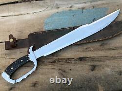 26 Custom Handmade D2 Full Tang Hunting Predator Massive Dagger Knife W\sheath