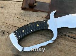 26 Custom Handmade D2 Full Tang Hunting Predator Massive Dagger Knife W\sheath