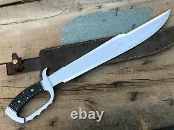 26 Custom Handmade D2 Full Tang Hunting Predator Massive Dagger Knife W\sheath