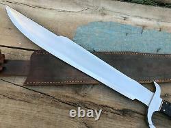 26 Custom Handmade D2 Full Tang Hunting Predator Massive Dagger Knife W\sheath