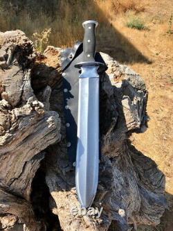 26 Custom Handmade D2 Tool Steel Acid Black Gladius Sword Micarta Handle+sheath