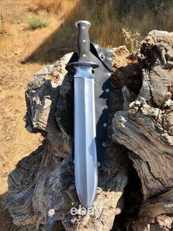 26 Custom Handmade D2 Tool Steel Acid Black Gladius Sword Micarta Handle+sheath