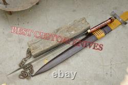 30 Viking, Custom Made Hand Forged D2 Tool Steel Battle Warior Sword