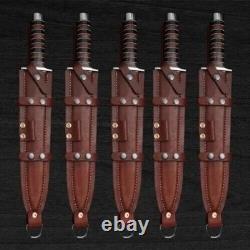 5-pc Arkansas Toothpick Dagger Handmade D2 Dagger Hunting knife &Leather Sheath 5-pc Arkansas Toothpick Dagger Handmade D2 Dagger Hunting knife &Leather Sheath