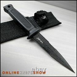 7.5 Tactical Fixed Blade Survival Hunting Boot Knife Spear Point Dagger Sheath