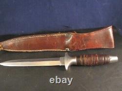 70's Valor 373 Long Commando knife, Seki. Japan Used with tobacco smell