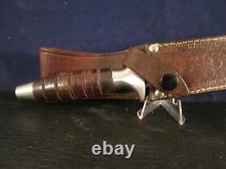 70's Valor 373 Long Commando knife, Seki. Japan Used with tobacco smell